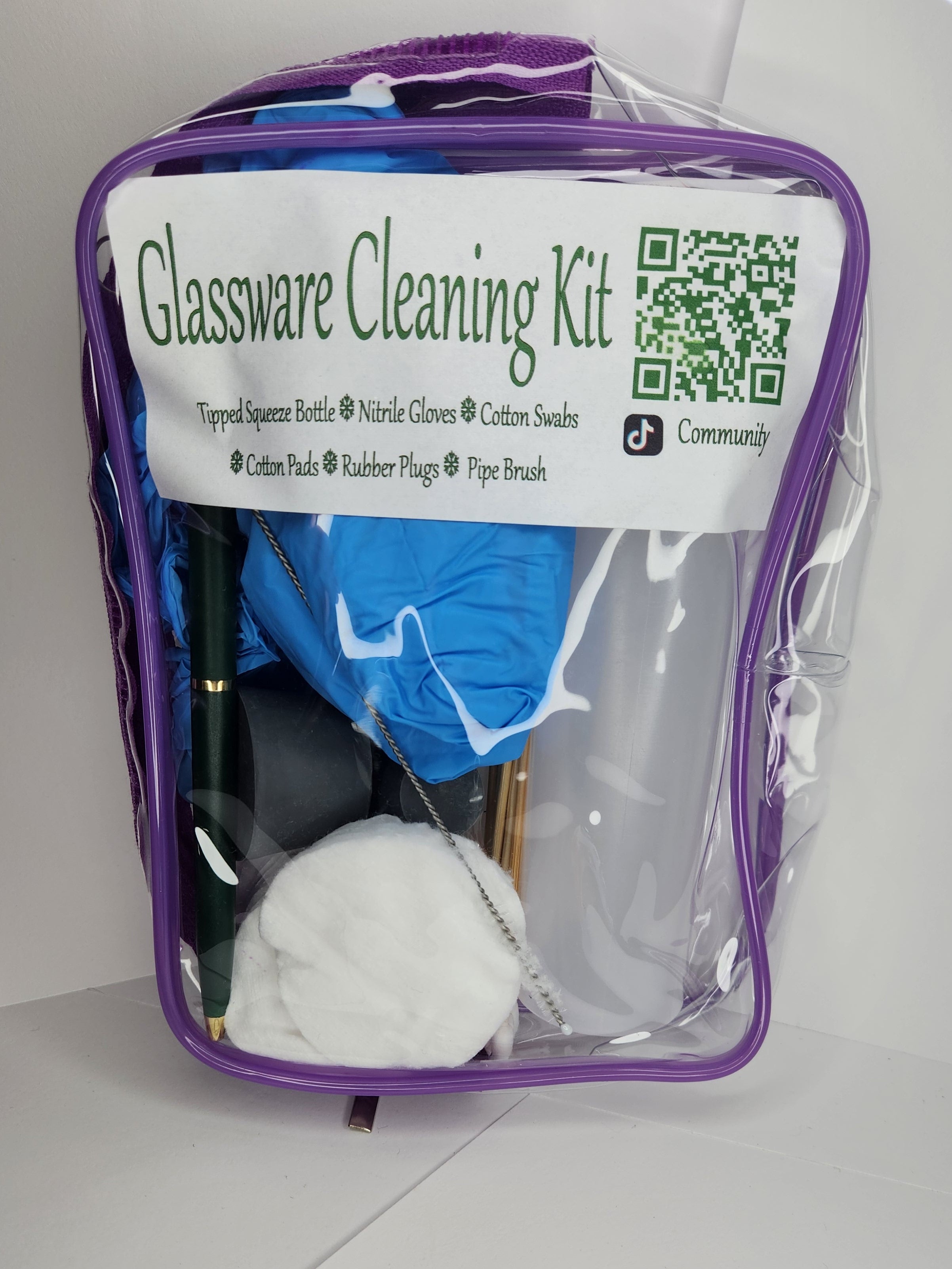 Glassware cleaning kit