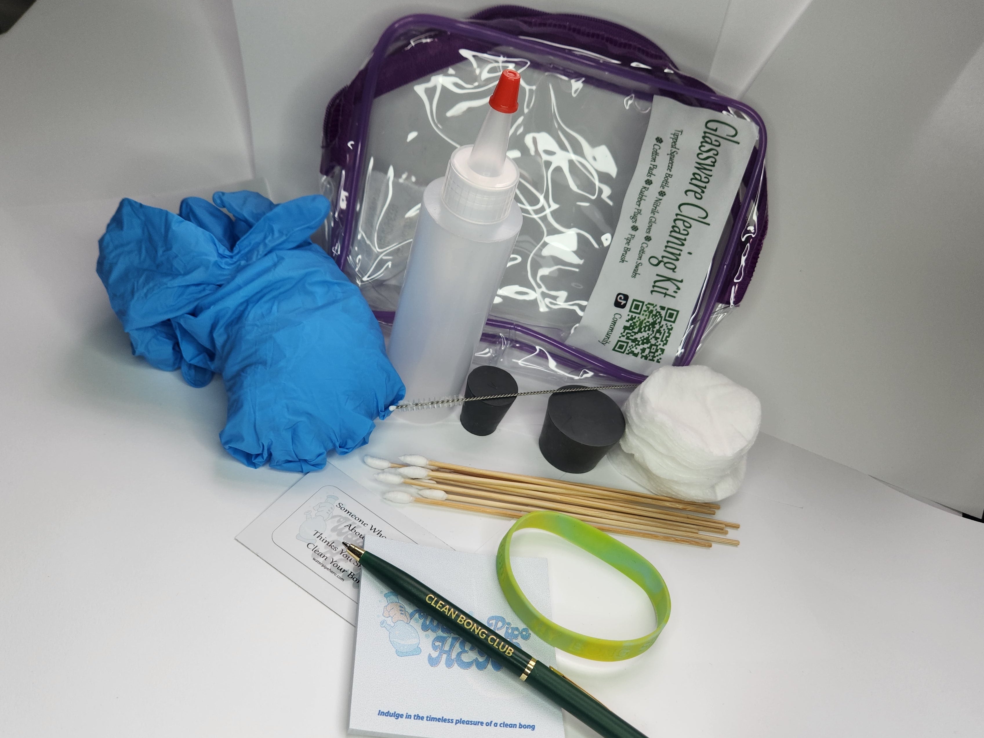 Glassware cleaning kit